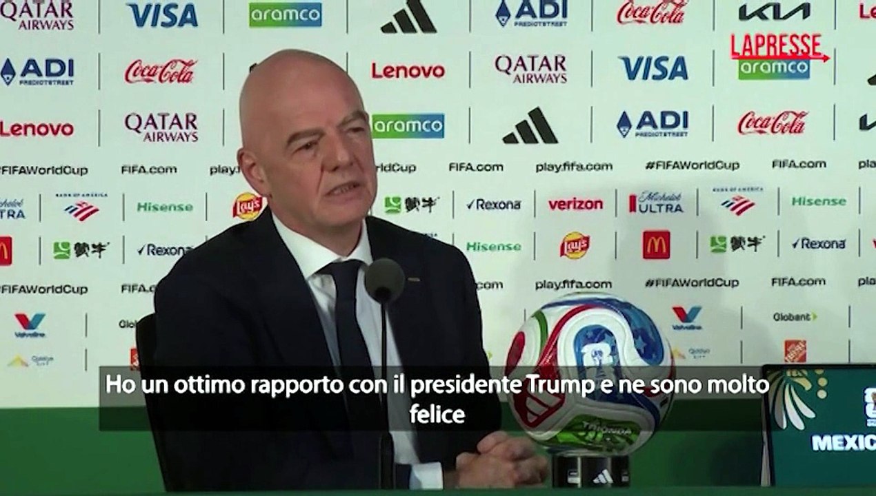 Mondiali 2026, Infantino su Trump: "Senza di lui sarebbe stato impossibile organizzare una Coppa del Mondo negli Usa"
