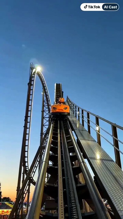 riding the roller coaster with a jack o lantern on my head