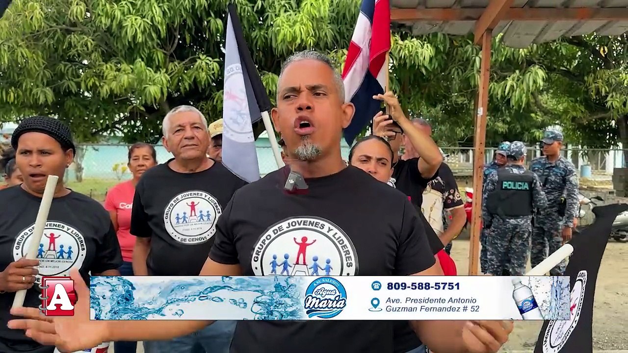 Residentes de Cenoví se lanzan a las calles en protesta por la falta de agua potable