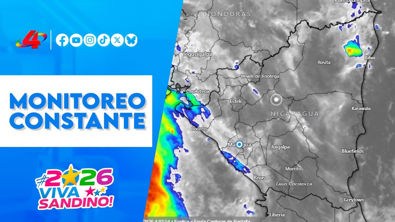 🚨 Fuerza Naval monitorea fenómeno meteorológico en el Caribe de Nicaragua