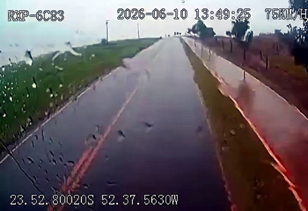 Casal morre em colisão frontal entre carro e caminhão na Estrada Boiadeira; veja o vídeo