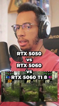 🔥RTX 5050 vs RTX 5060 vs RTX 5060 TI 8 #pcgaming #techtips #diytech #pcbuild #gamers