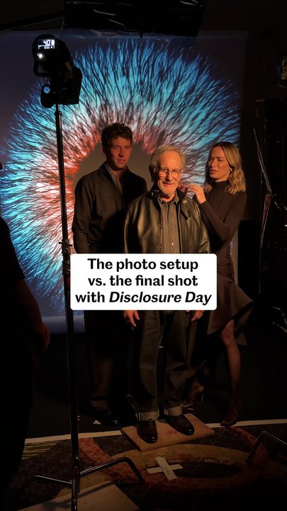 The Photo Setup vs. the Final Shot with 'Disclosure Day' | Entertainment Weekly