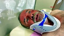 Ayıya nacakla direndi, yaralı kurtuldu