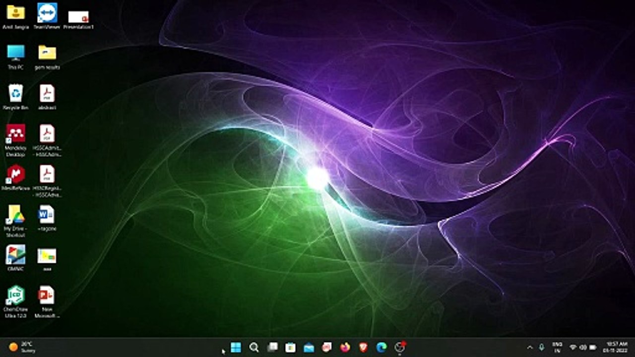 Change position of Start Menu in Taskbar Windows 11