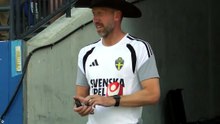 Graham Potter no treino com chapéu de cowboy