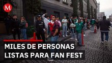 Más de 20 mil aficionados llenan el Zócalo de alegría en Fan Fest pese a manifestaciones