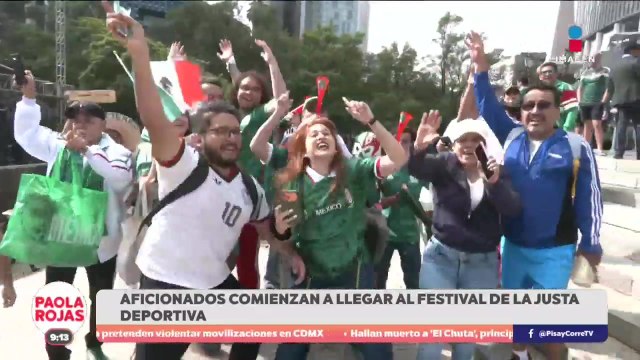 El Ángel de la Independencia vive la fiesta mundialista previo a la inauguración | De Pisa y Corre