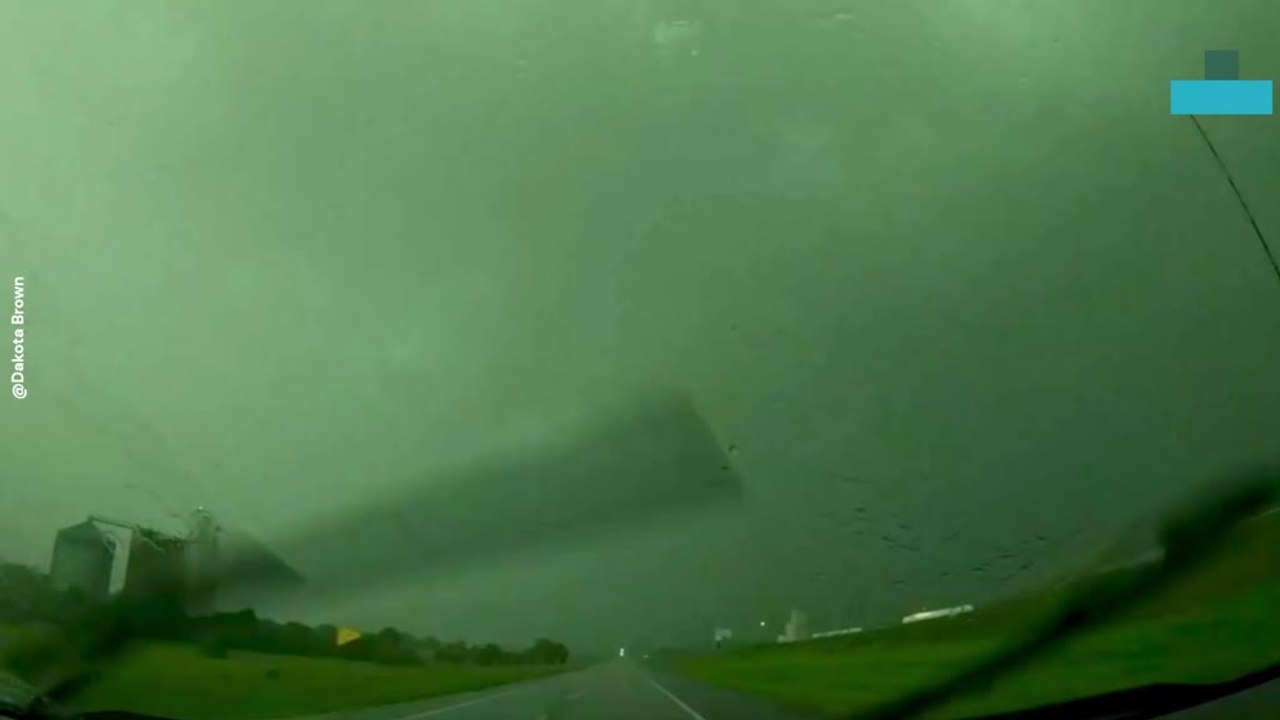Lightning Strike Explodes Utility Pole