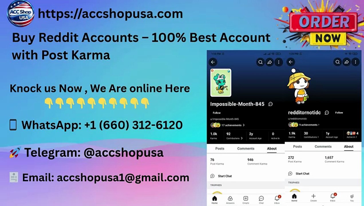 Buy Reddit Account | Aged, high karma & immediate delivery