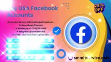 Best 13 site to Buy USA Facebook Accounts New & Aged
