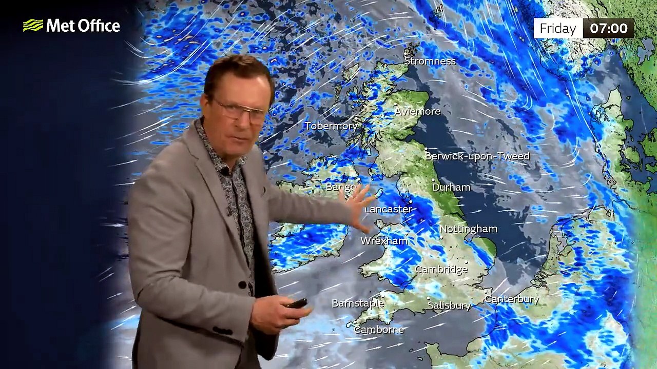 Met Office Thursday Evening Weather Forecast 11/06/2026