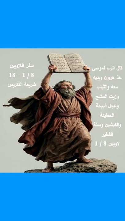 سفر اللاويين شريعة التكريس