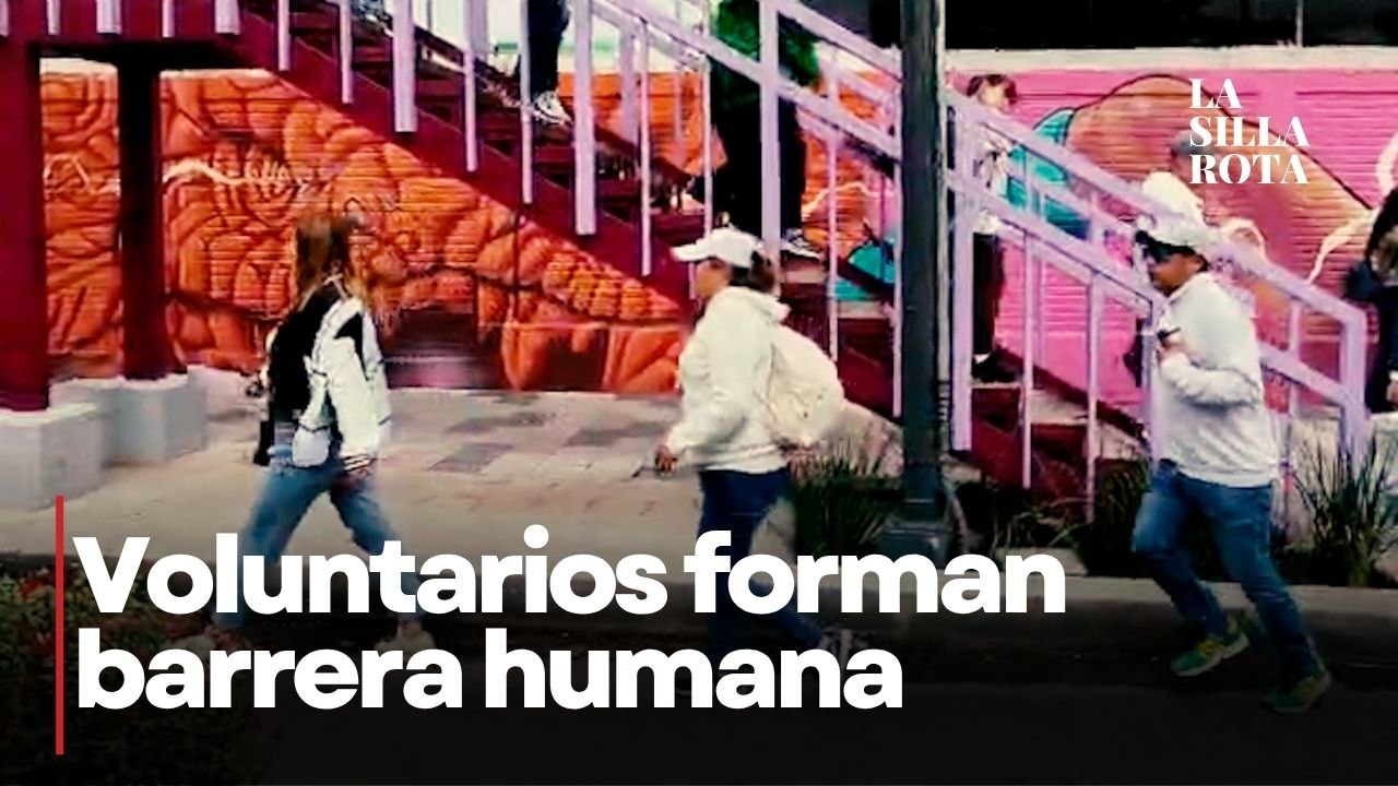 En pleno conflicto, civiles de blanco buscan evitar enfrentamientos en Tlalpan