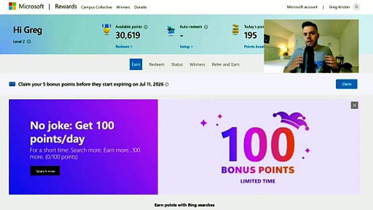 Microsoft Rewards Explore on Bing to Earn More Points