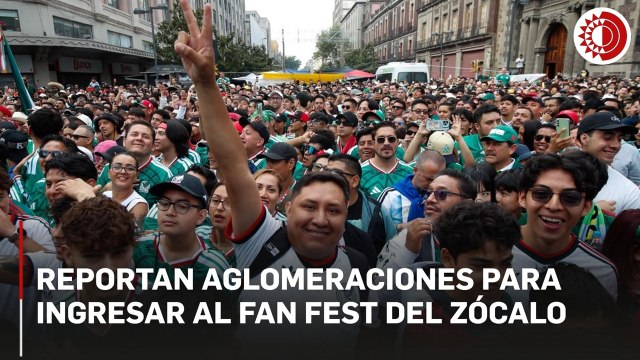 Aficionados reportan hasta media hora de espera para acceder al Fanfest del Zócalo