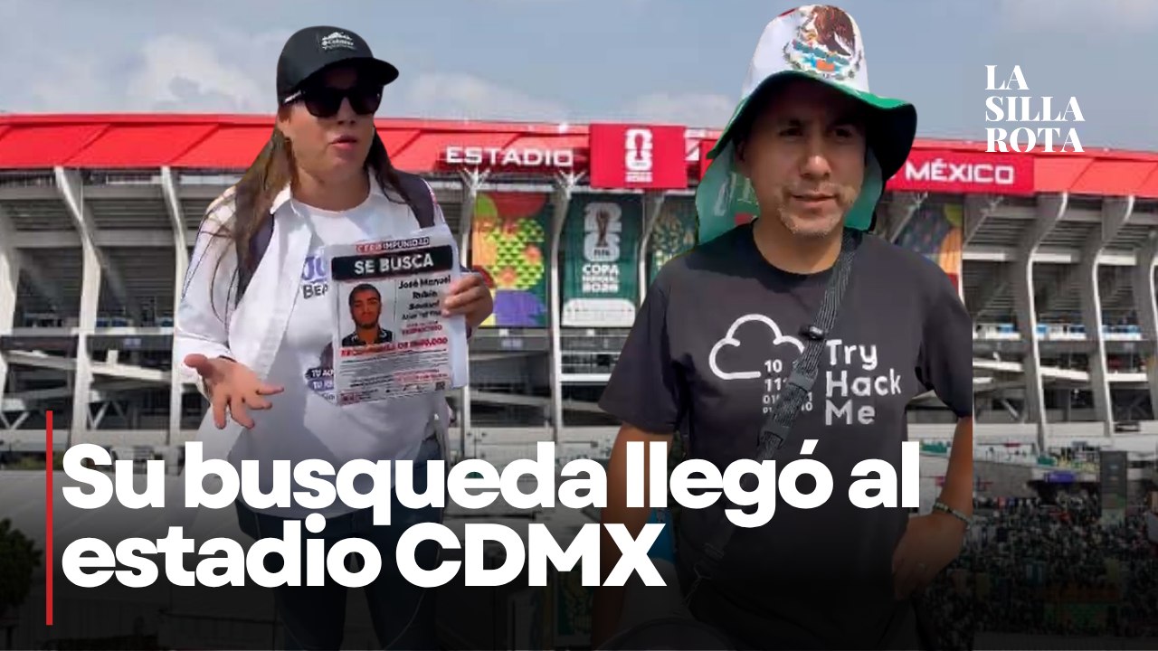 Colectivos burlan filtros en estadio; exigen búsqueda de desaparecidos
