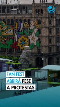 Rueda el balón en el Zócalo: Anuncian apertura del Fan Fest pese a protestas de la CNTE