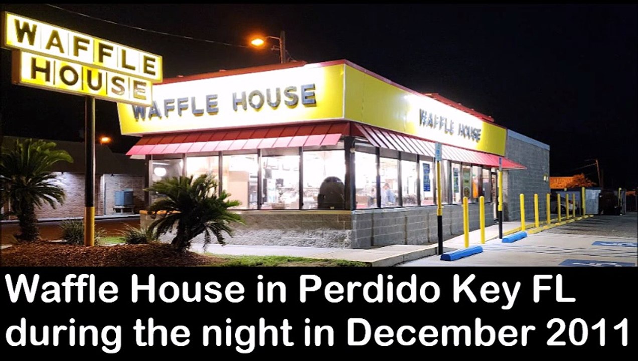 Waffle House in Perdido Key FL during night time in December 2011