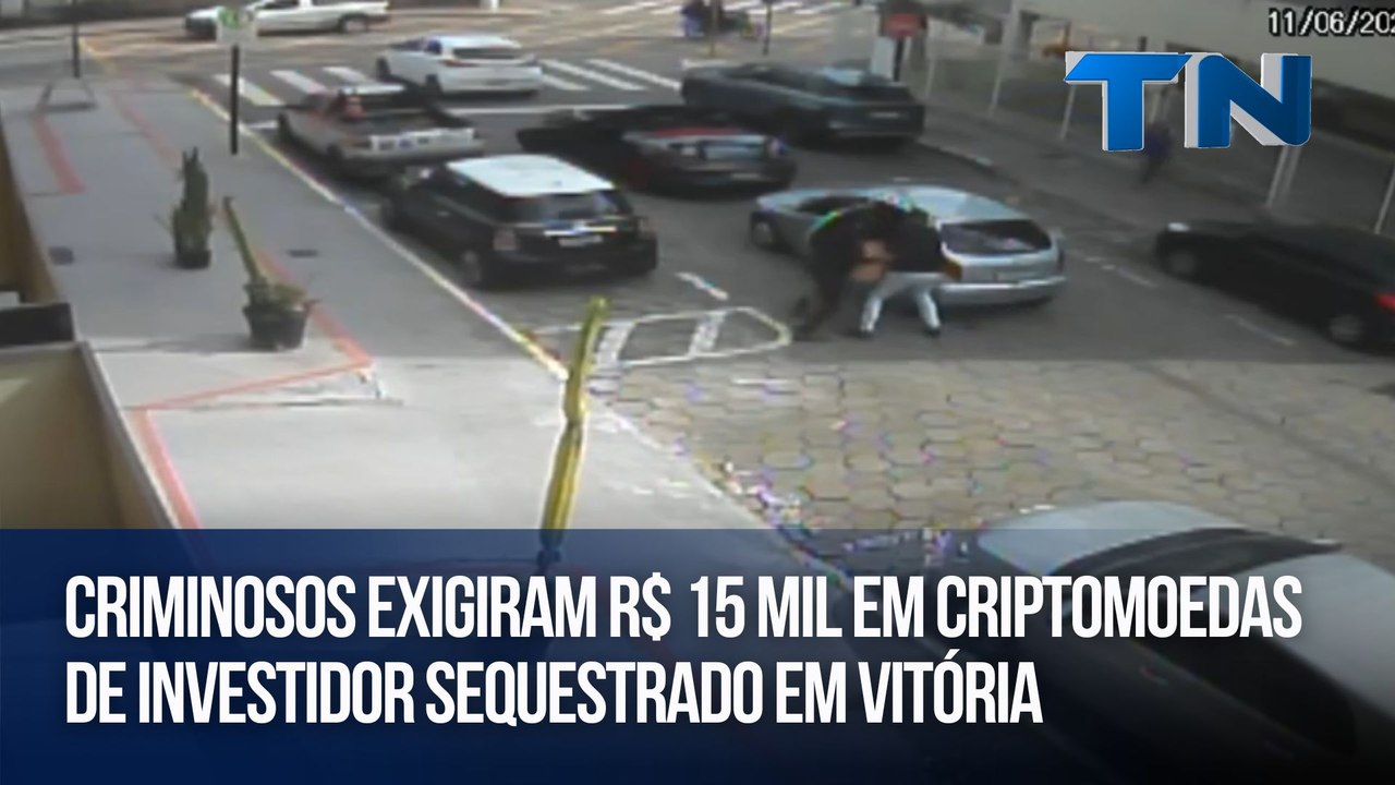 Criminosos exigiram R$ 15 mil em criptomoedas de investidor sequestrado em Vitória
