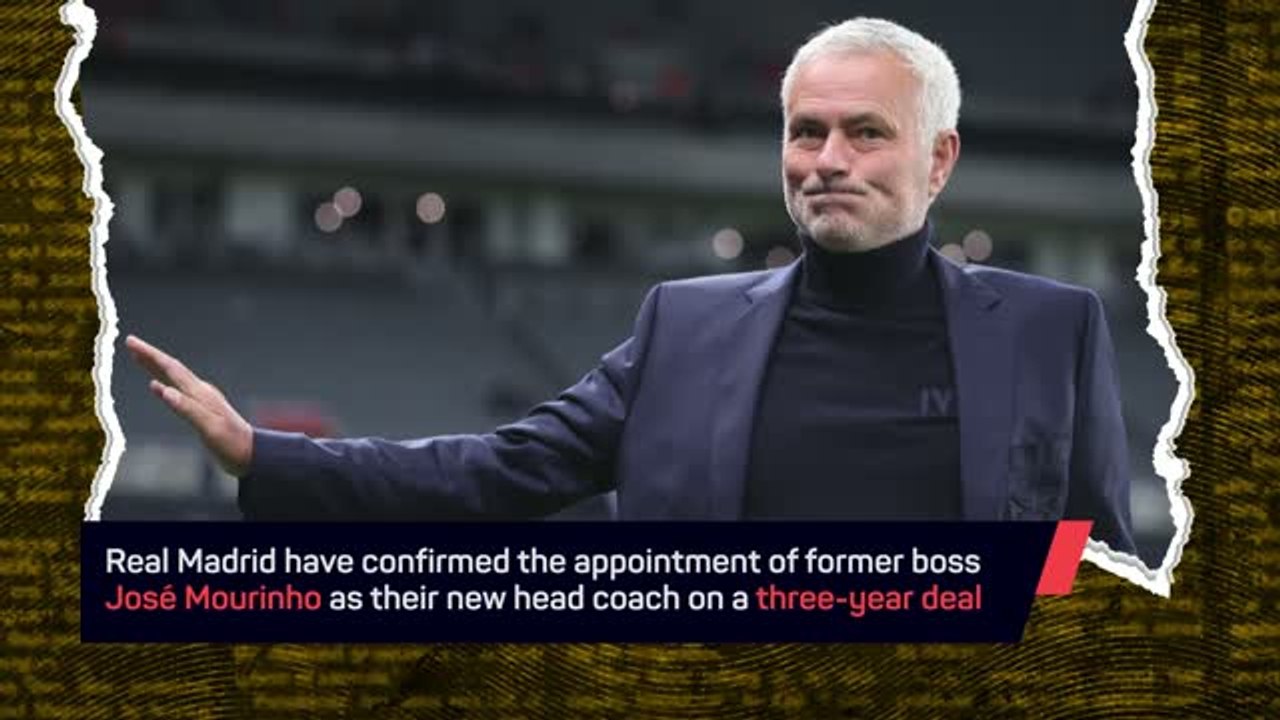 Real Madrid appoint Jose Mourinho