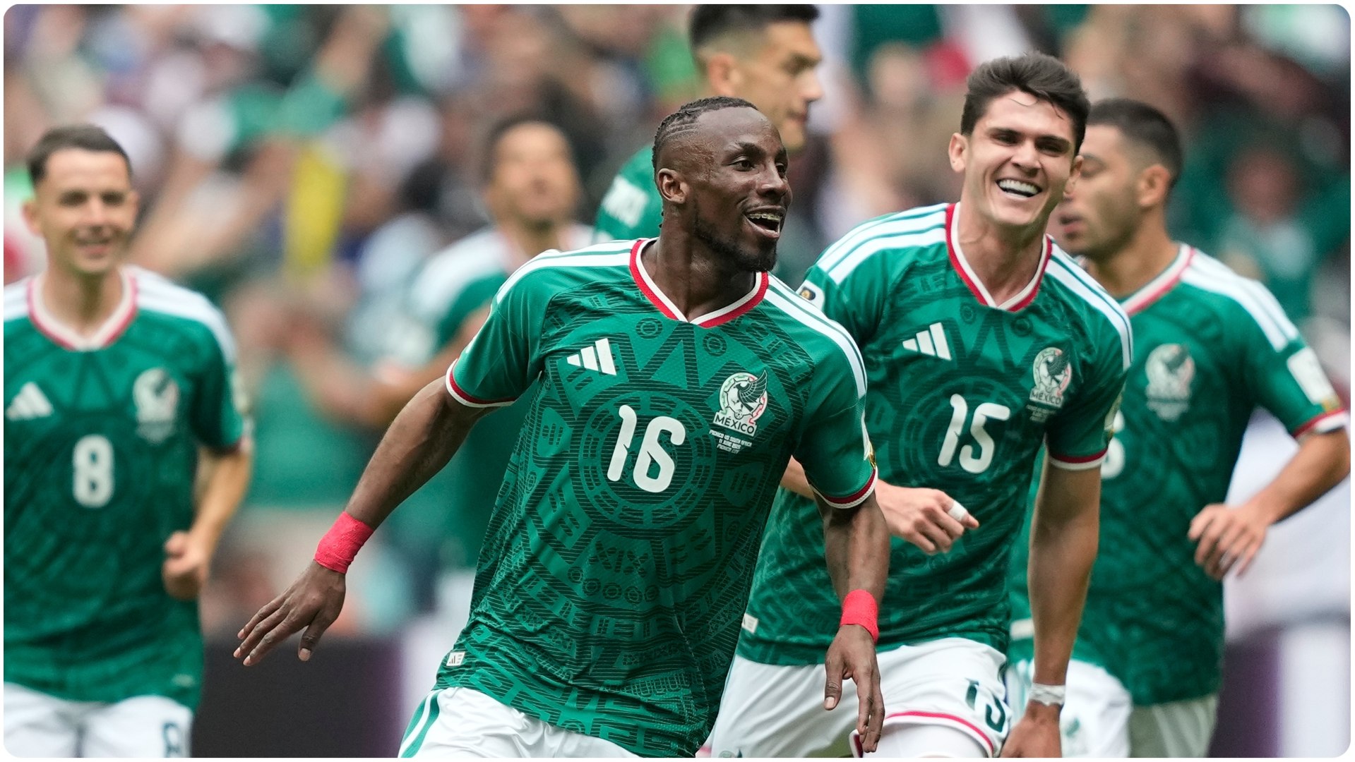 Gol de Quiñones (1-0) en el México 2-0 Sudáfrica