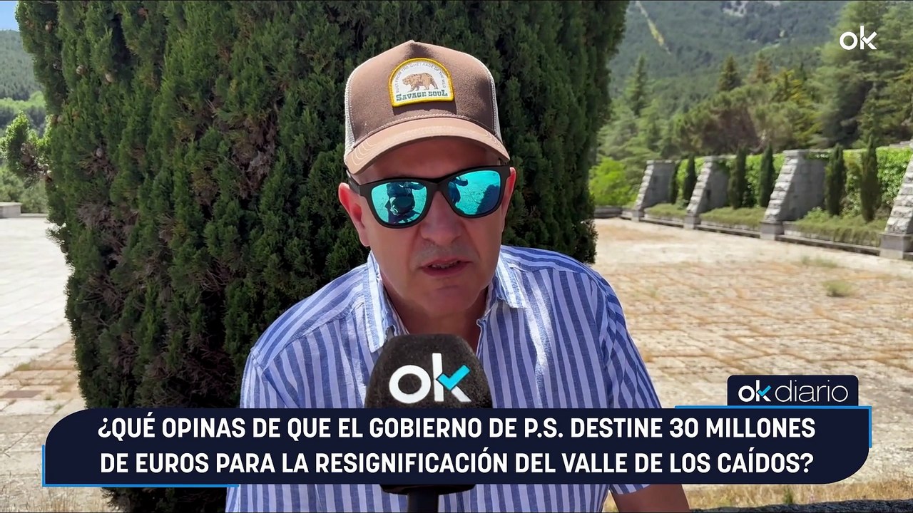 OKDIARIO en el Valle de los Caídos: "Es una maravilla y es historia, el Valle no se debe tocar"