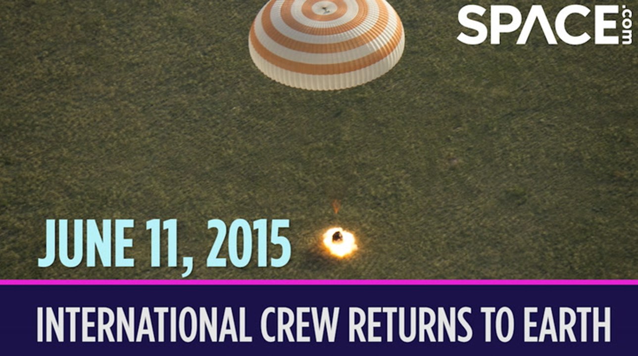 OTD in Space – June 11: International Crew Returns to Earth
