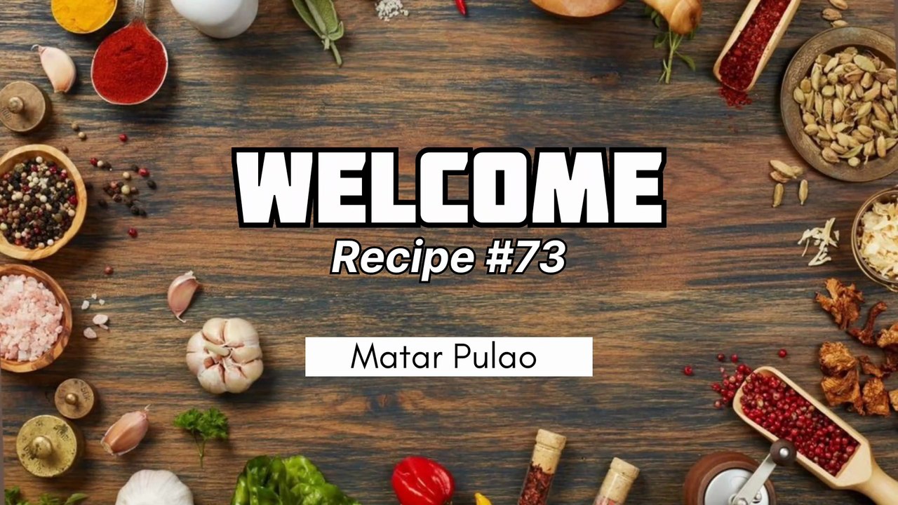 Matar Pulao | Recipe #matarpulao