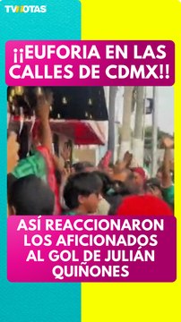 Así celebraron el gol de Julián Quiñones en las inmediaciones del Estadio Ciudad de México