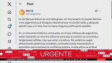 Comunicado del PRO - Adorni