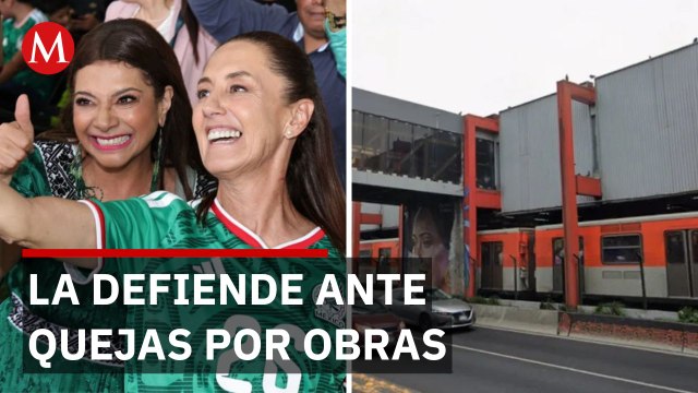 Sheinbaum respalda a Clara Brugada ante quejas de ciudadanos por obras en la capital