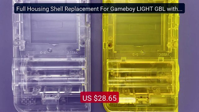 Full Housing Shell Replacement For Gameboy LIGHT GBL with glas... Best Buy 2026 | Great Quality!