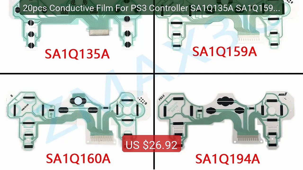 20pcs Conductive Film For PS3 Controller SA1Q135A SA1Q159A SA1... -- Hot Deal 2026 | Limited Offer!