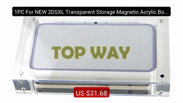 1PC For NEW 2DSXL Transparent Storage Magnetic Acrylic Box Fo... Amazing Value 2026 | Must Have!