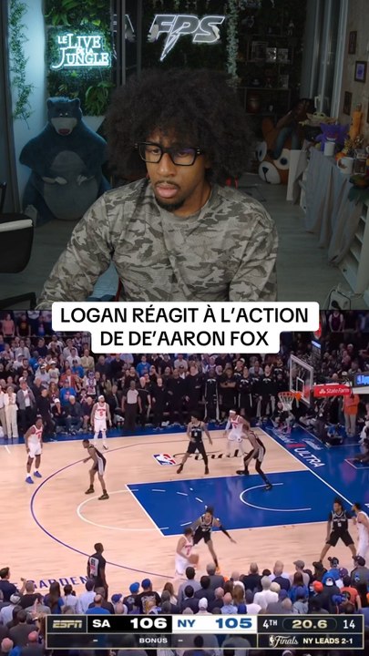 Je réagis à l’action de De’Aaron Fox