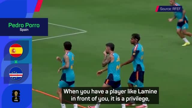 Porro says it's a privilege to play with Yamal