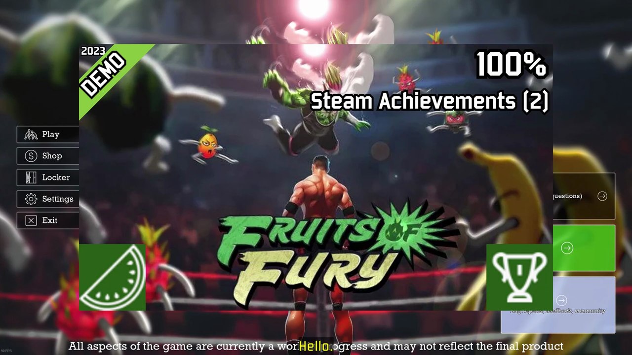 Fruits of Fury Demo | Steam Achievements (2), 100%