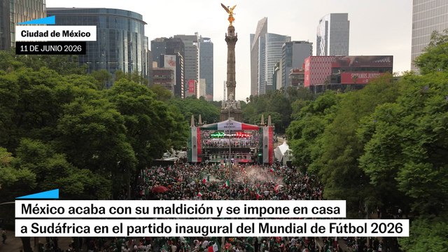 México gana a Sudáfrica el partido inaugural del Mundial de Fútbol