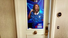 Jogadores de França mostram quarto