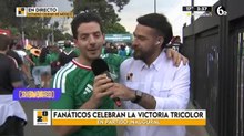 Fánaticos celebran el triunfo del tricolor