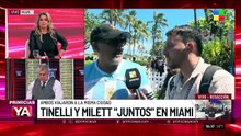 El detalle que despertó rumores de encuentro entre Tinelli y Milett en Miami