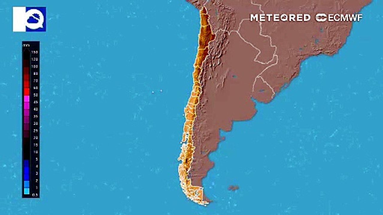 Un frente cálido se encargará de dejar lluvias sin frío en el sur de Chile