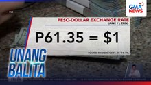 Halaga ng piso kontra-dolyar, bahagyang nakabawi; pinakamalakas sa loob ng isang buwan | Unang Balita
