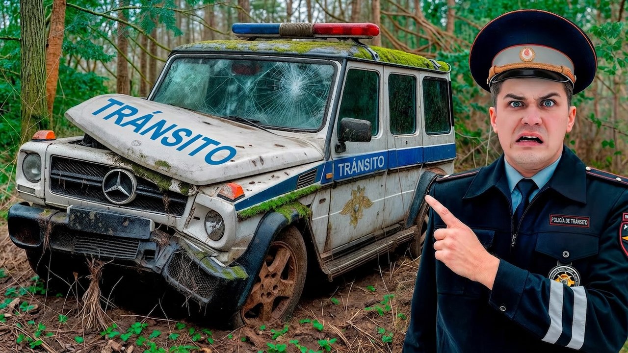 Revivimos un Gelandewagen policial abandonado en el bosque ¿Cómo terminó ahí?