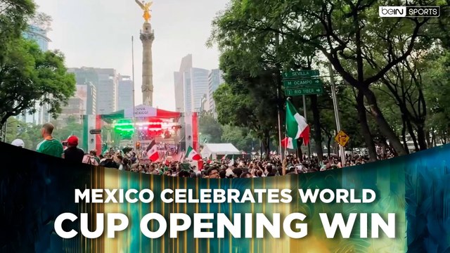 Mexico’s celebration after opening the World Cup with a victory | beIN SPORTS USA