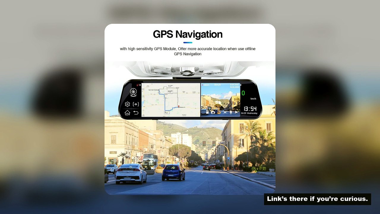 E-ACE Car Dvr FHD 1080P 4G Android 10 Inch Streaming ADAS Registrator Optional 1080P RearView Mirror