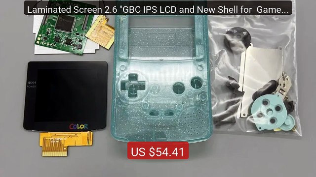 Laminated Screen 2.6 GBC IPS LCD and New Shell for Gameboy C... Hot Deal 2026 | Limited Offer!