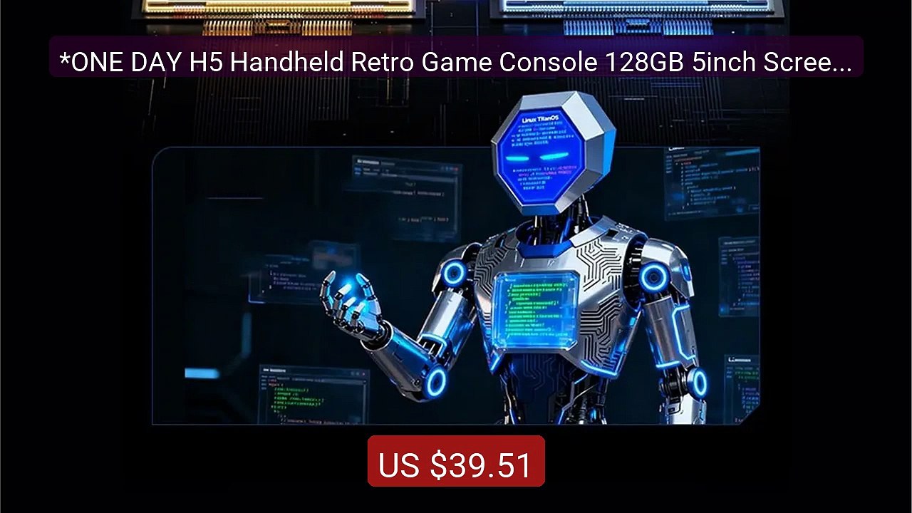*ONE DAY H5 Handheld Retro Game Console 128GB 5inch Screen Dua... -- Hot Deal 2026 | Limited Offer!
