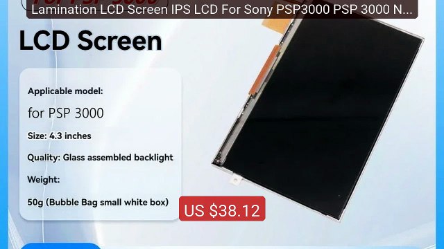 Lamination LCD Screen IPS LCD For Sony PSP3000 PSP 3000 Not Suitabl... Top Rated 2026 | Buy Now!